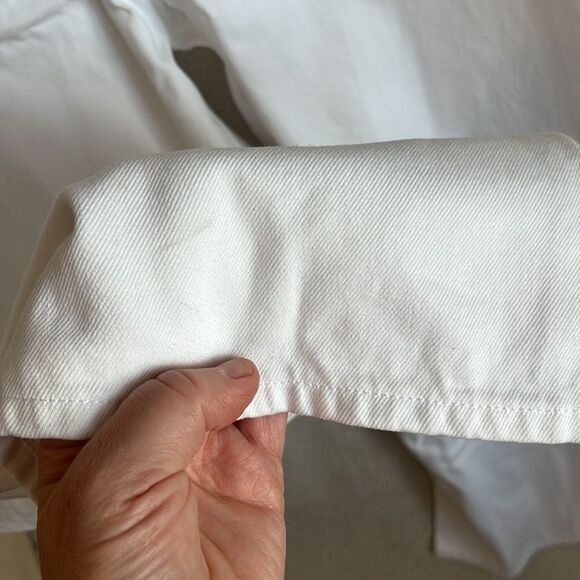 J Crew High-rise superwide-leg jean in white Womens Size 24 - Picture 10 of 12